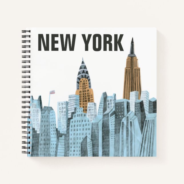 Hand Drawn New York City, NY Notebook (Front)