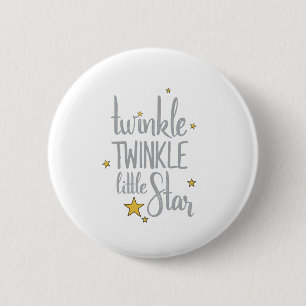 Hand Drawn Nursery Rhymes Image Twinkle Twinkle 6 Cm Round Badge