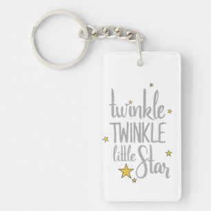 Hand Drawn Nursery Rhymes Image Twinkle Twinkle Key Ring