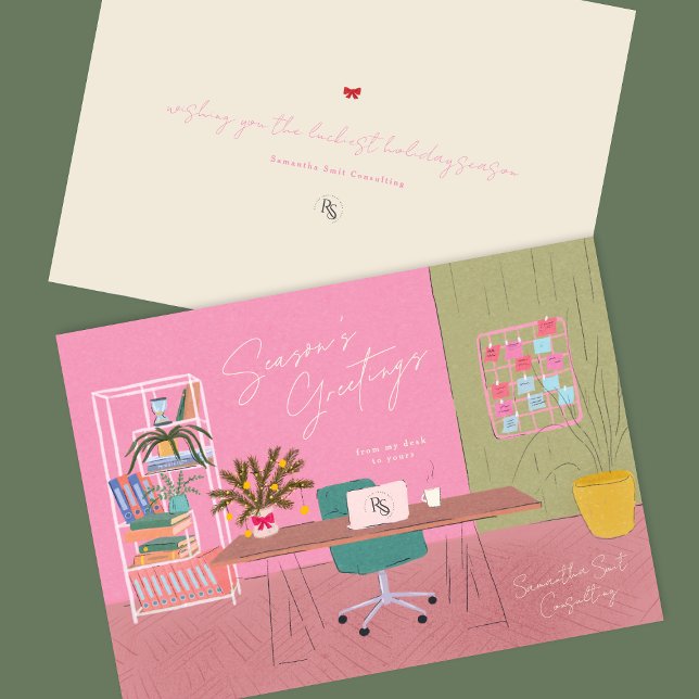 Hand drawn Office Business Logo corporate colourfu Holiday Card (Creator Uploaded)