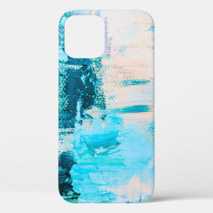Hand drawn oil painting. Abstract art background. iPhone 12 Case