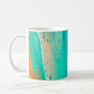 Hand drawn oil painting. Abstract art background.  Coffee Mug