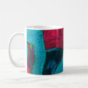 Hand drawn oil painting. Abstract art background. Coffee Mug