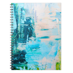 Hand drawn oil painting. Abstract art background. Notebook