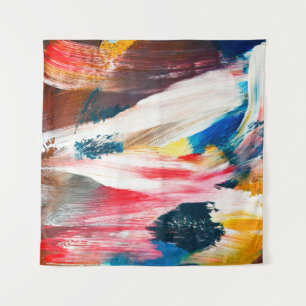 Hand drawn oil painting. Abstract art background.  Tapestry