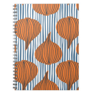 Hand drawn onion bulb vegetable wallpaper. Modern  Notebook