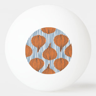 Hand-drawn onion bulbs, organic wallpaper ping pong ball