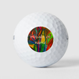Hand-drawn original artwork. golf balls