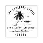 Hand Drawn Palm Tree | Family Name Return Address