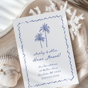 Hand Drawn Palm Tree Moving Announcement