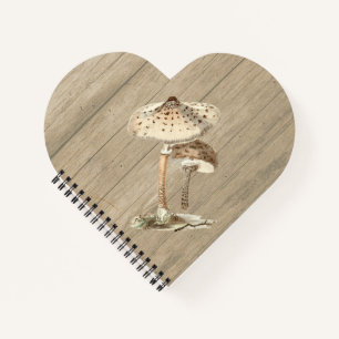 Hand Drawn Parasol Mushroom Notebook