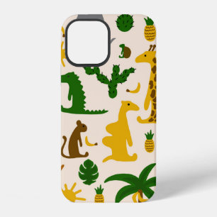 Hand drawn pastel colour illustration seamless pat iPhone 12 case