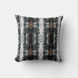 Hand-drawn pattern work cushion