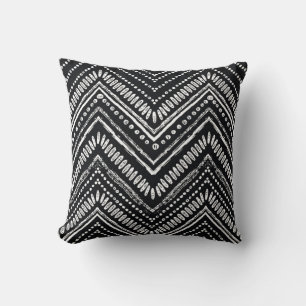 Hand drawn pattern. Zigzag and stripe line, tribal Cushion