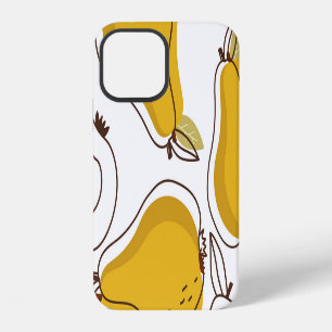 Hand Drawn Pears Decorative Wallpaper iPhone 12 Case