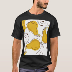 Hand Drawn Pears Decorative Wallpaper T-Shirt