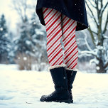 Hand Drawn Peppermint Stripe Classic Fun Christmas Leggings<br><div class="desc">This fun and festive design features hand drawn peppermint stripes in classic red and white for that cosy,  traditional holiday feeling with a hint of whimsy. Original art by Malissa Melrose.</div>