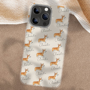 Hand Drawn Pet Portrait Watercolor Corgi iPhone 16 Pro Max Case