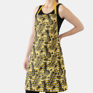 Hand Drawn Pineapples Apron