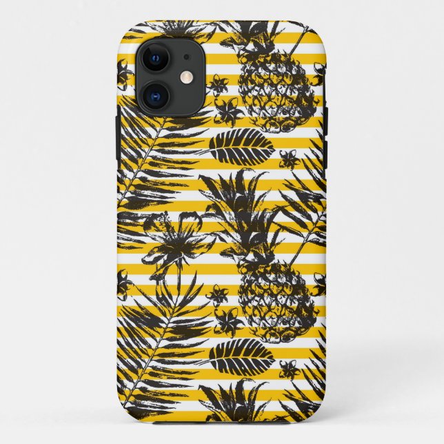 Hand Drawn Pineapples Case-Mate iPhone Case (Back)