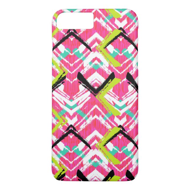 Hand Drawn Pink Zig Zag Pattern Case-Mate iPhone Case (Back)