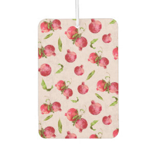 Hand Drawn Pomegranate Botanical Illustration Car Air Freshener