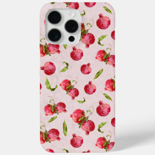 Hand Drawn Pomegranate Botanical Illustration iPhone 15 Pro Max Case
