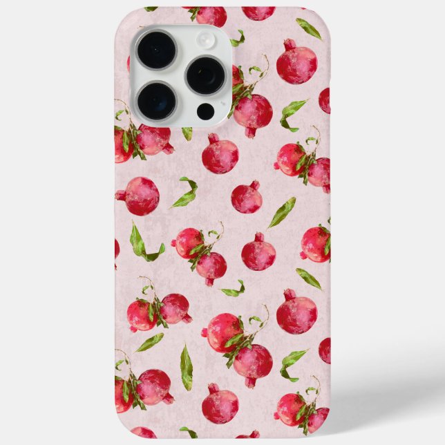 Hand Drawn Pomegranate Botanical Illustration Case-Mate iPhone Case (Back)