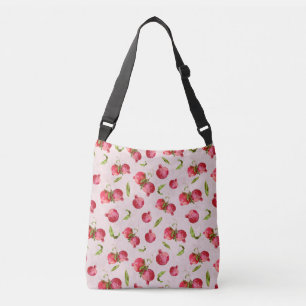Hand Drawn Pomegranate Botanical Illustration Crossbody Bag