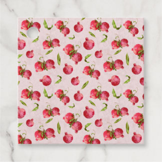 Hand Drawn Pomegranate Botanical Illustration Favour Tags