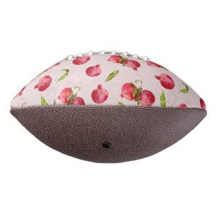 Hand Drawn Pomegranate Botanical Illustration Football