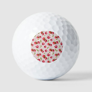 Hand Drawn Pomegranate Botanical Illustration Golf Balls