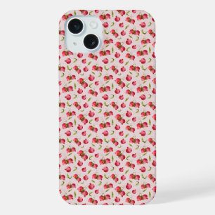 Hand Drawn Pomegranate Botanical Illustration iPhone 15 Plus Case