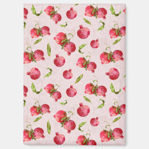 Hand Drawn Pomegranate Botanical Illustration Magnet