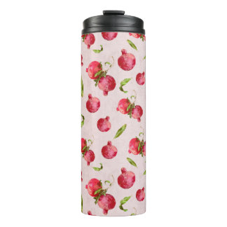 Hand Drawn Pomegranate Botanical Illustration Thermal Tumbler