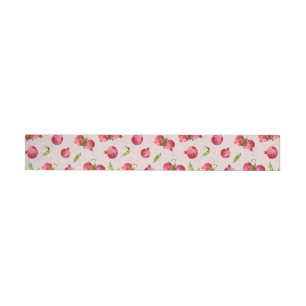 Hand Drawn Pomegranate Botanical Illustration Wrap Around Label