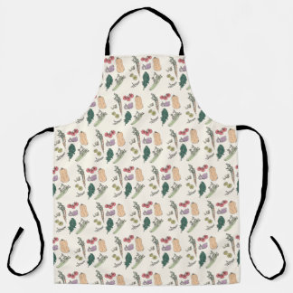 Hand Drawn Produce All Over Print Apron