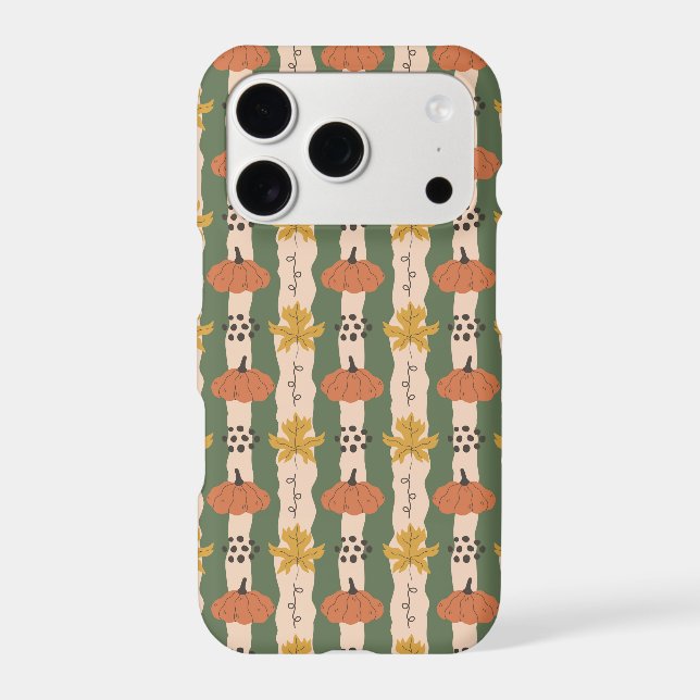 Hand Drawn Pumpkin & Leaf Pattern  (Back)
