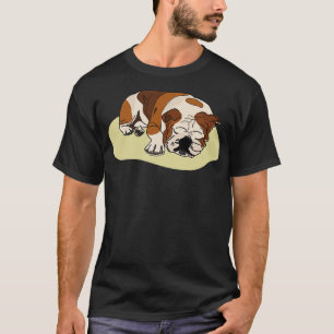 Hand Drawn Puppy Sleeping  T-Shirt