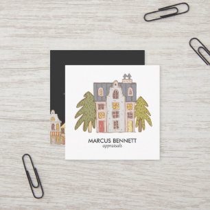 Hand Drawn Real Estate Appraiser Business Card