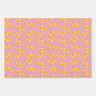 Hand-drawn Refreshing Oranges Seamless Pattern Wrapping Paper Sheet
