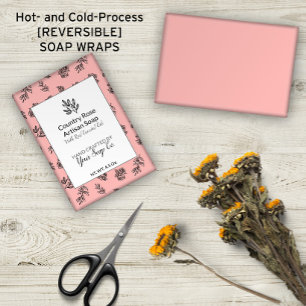 Hand-Drawn Roses & Leaves on Any Colour Soap Wraps