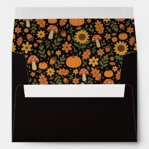 Hand Drawn Rustic Fall Pattern Envelope