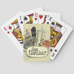 Hand Drawn San Francisco Playing Cards