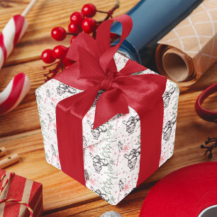 Hand Drawn Santa Claus Christmas  Wrapping Paper