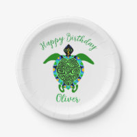 Hand drawn Sea TURTLE  - Wild animals - Party