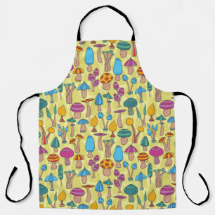 Hand drawn seamless pattern with hand drawn doodle apron