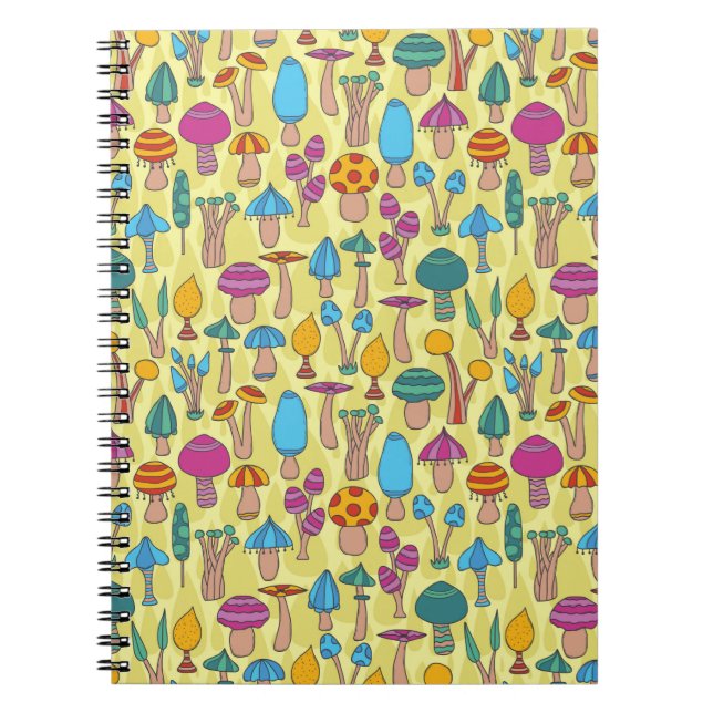 Hand drawn seamless pattern with hand drawn doodle notebook (Front)