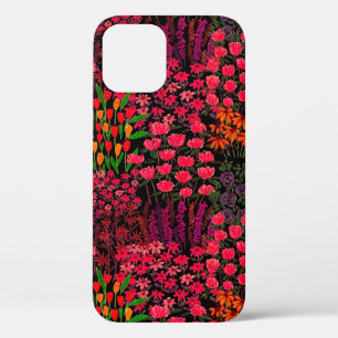 Hand drawn seamless pattern with wildflowers iPhone 12 case