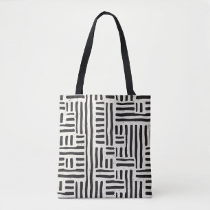 Hand drawn seamless repeating pattern with lines t tote bag
